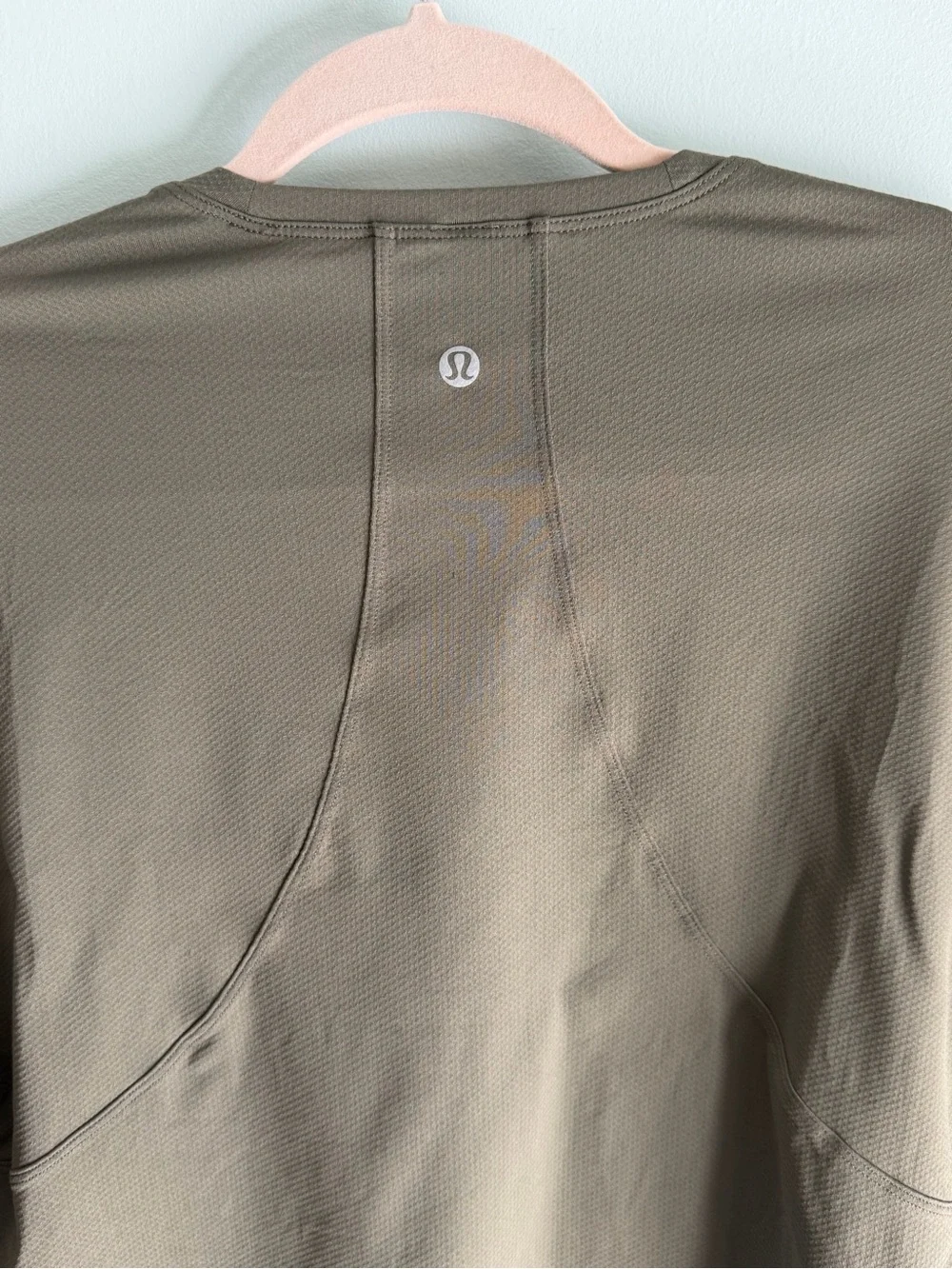 Lululemon Long-Sleeve Cropped Tee Olive Green Sz 4